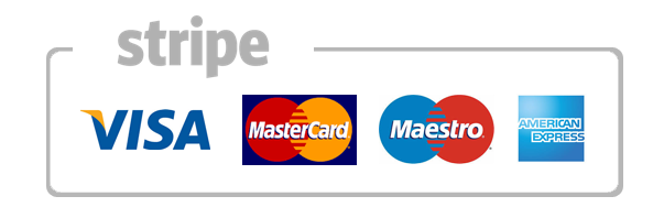 Stripe · Visa, Mastercard, Maestro, American Express